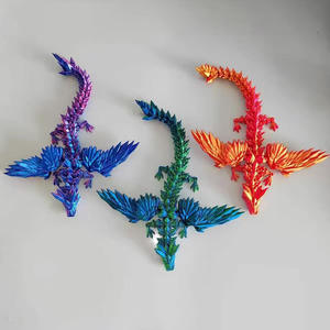 Alas de Dragón Volador Impresas en 3D de 45 cm, XL, Articuladas, de Cristal, Juguete Antiestrés, Decoración para el Hogar, Regalo de Cumpleaños, Mascota de Escritorio, Color Caramelo, Plástico - Product Image 6