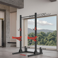 Machine multifonctionnelle commerciale de forme physique de puissance pour le support de Squat de presse d'haltères d'entraînement de gymnase de bodybuilding avec la fonction d'épaule