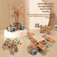 Coffret d'outils éducatif en plastique pour enfant, jouet de simulation de perceuse électrique, kit de réparation et de démontage avec valise de transport
