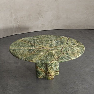 <span class=keywords><strong>Table</strong></span> à <span class=keywords><strong>manger</strong></span> <span class=keywords><strong>ronde</strong></span> blanche Carrara populaire <span class=keywords><strong>marbre</strong></span> résistant aux intempéries pour l'extérieur jardin et patio - Product Image 3