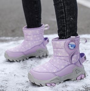 Bottes de neige pour garçons bottes d'hiver épaissies pour enfants hauts en <span class=keywords><strong>cuir</strong></span> chaussures d'hiver russes chaudes pour garçons bottes de neige chaudes pour filles - Product Image 2