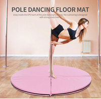 Haute qualité oem enfants adulte antidérapant pôle tapis de danse tapis pliant danse sécurité tapis de gymnastique pliant