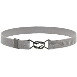 <span class=keywords><strong>Ceinture</strong></span> fine élastique extensible pour <span class=keywords><strong>femme</strong></span>, enfant et étudiante, avec petite boucle en alliage de 2,5 cm - Product Image 4