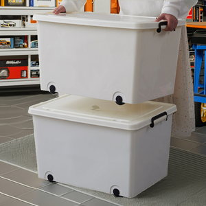 กล่องเก็บเสื้อผ้าพลาสติกแบบซ้อนได้ทรงสี่เหลี่ยมทันสมัย - Product Image 2