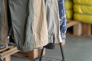 MS05 Pantalons amples d'occasion de bonne qualité pour hommes, avec pantalons en soie glacée et pantalons en coton, vêtements d'été mixtes d'occasion pour hommes - Product Image 5