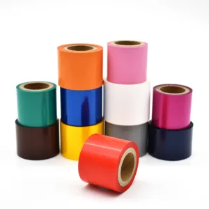 Top Grade Thermal Transfer Printing Ribbon Barcode Printers Washable Colorful Resin Ribbon Factory Price Washcare Barcode Ribbon