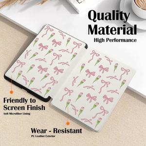 Funda de Cuero Elegante para Kindle con Impresión Personalizada, Cubierta Protectora Resistente para Lector Electrónico Inteligente para Kindle Paperwhite - Product Image 2