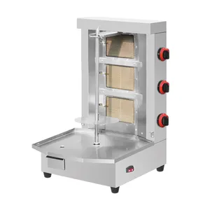 Shawarma Wholesale Price Movable Burner Non Small Doner Kebab Machine New Shawarma Machine Doner Kebab Grill With 3 Radians