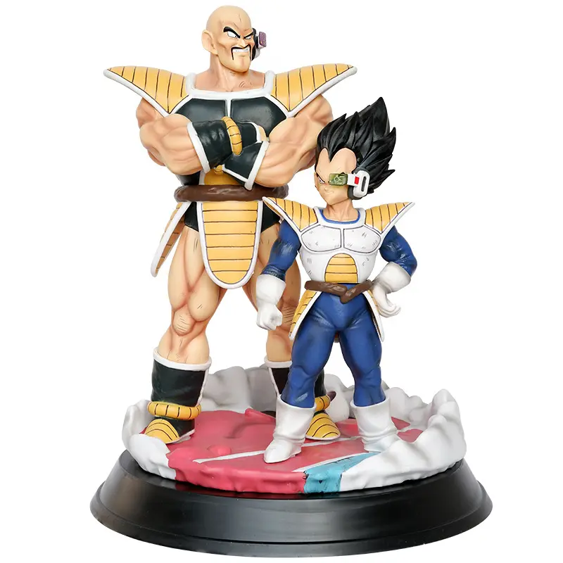 Super Saiyan Primera aparición GK Nappa Vegeta PVC en caja modelo Dragon Balls juguete Anime figuras de acción