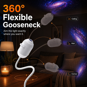 Projecteur LED USB 2026 en ABS, Veilleuse Galaxie Étoile Nébuleuse Aurore Ciel, Lumière Rotative Dynamique pour Chambre d'Enfant - Product Image 2