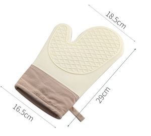 Gants isolants pour four, mitaines de cuisine en silicone épais avec fonction antidérapante, mitaines résistantes à la chaleur pour four à micro-ondes, mitaines pour la cuisson au four - Product Image 5