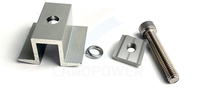 Sistem Pemasangan Rel Surya Landpower Solar Inter Clamp-Aluminium Alloy Anodized untuk Atap & Carport