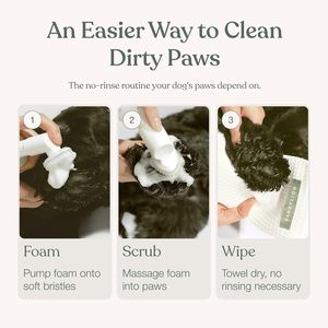 Nettoyant Moussant pour Pattes de <span class=keywords><strong>Chien</strong></span> Sans Rinçage <span class=keywords><strong>Brosse</strong></span> en Silicone Lavant les Pattes de <span class=keywords><strong>Chien</strong></span> Sans Eau Parfum Neutre pH Équilibré - Product Image 6