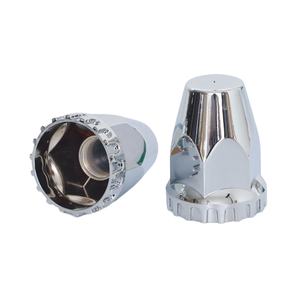 Oferta: Kit Completo de Cubiertas para Ejes de Ruedas de Camión, Cromado ABS, Cubiertas de Tuercas de 33 mm, para Camiones Semi, Círculo de Pernos de 11.25 Pulgadas, Montaje con Pernos - Product Image 6