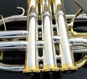 Principiante occidentale strumento a cornetta in ottone all'ingrosso Bb Trigger cornetta in ottone placcato argento cornetta dal produttore - Product Image 5