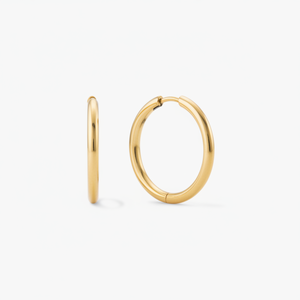 <b>Large</b> Fine <b>Hoop</b> Earrings - Product Image 1