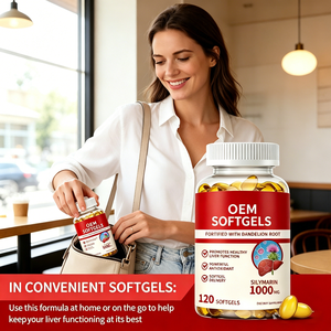 OEM ODM Chardon-Marie 1000mg avec Racine de Pissenlit Gélules Souples Certifiées GMP Halal 120 Comprimés - Product Image 5