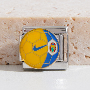 Modular Stainless Steel Soccer <b>Ball</b> Charm <b>Bracelet</b> Unisex Gift Jewelry - Product Image 2