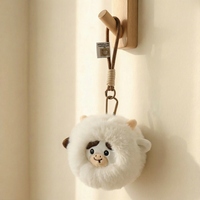 Nouvel Arrivage Porte-clés en Peluche Doux des Douze Signes du Zodiaque Chinois, Pendentif de Sac, Jouet Mouton Vache Singe