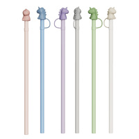 Capuchon de paille réutilisable anti-poussière en silicone, accessoire de couvercle de paille en silicone, capuchon de paille en silicone pour gobelet, couvercle de paille anti-poussière compatible