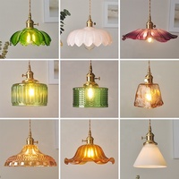 Suspension nordique en céramique côtelée avec douille en laiton et cordon torsadé doré, lampe de plafond en verre pour chevet, salle à manger, bar, loft, vente en gros