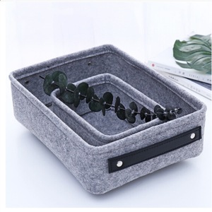 Wholesale simple waterproof toy storage felt basket with custom logo - Product Image 3