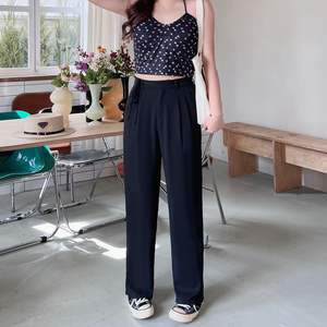 ชุดสูทสีชมพูสำหรับผู้หญิง รุ่น N8720 กางเกงขายาวเอวสูงทรงหลวม สวมใส่สบาย เหมาะสำหรับทำงานหรือใส่ลำลอง ไซส์พลัส แฟชั่นสำหรับผู้หญิง - Product Image 5