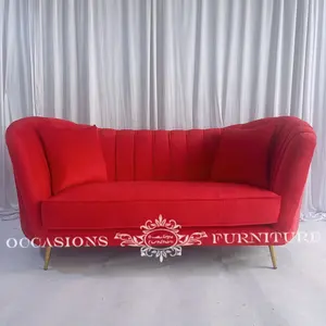 Roter Samt Hochzeits sofa