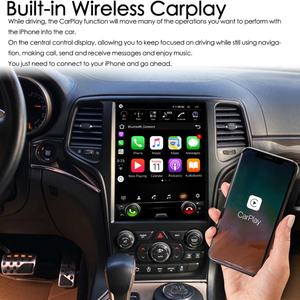 Reproductor Multimedia de Video para Auto con Android 13 y GPS para Jeep Grand Cherokee 2013-2018, Pantalla Vertical de 12.8 Pulgadas, Estilo Tesla, Radio 2 Din - Product Image 4