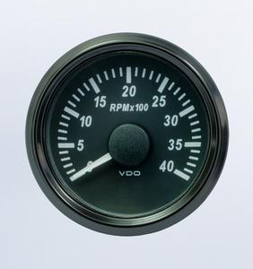 Nouveau tachymètre VDO SingleViu 12/24V 4000RPM Noir 52mm 2 1/16in OE A2C3833030001 - Product Image 1
