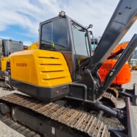 Harga Grosir Bagus Excavator Mini Bekas Volvo EC60D EC60 6 Ton Hidrolik Crawler Kompak dengan Suku Cadang