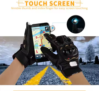 Gants de cyclisme et de moto populaires en gros, prix d'usine, pour l'extérieur, à doigts complets, coupe-vent, respirants, antidérapants, compatibles écran tactile