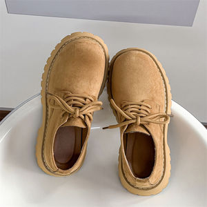 Altezza crescente <span class=keywords><strong>suola</strong></span> spessa in pelle giallo resistente <span class=keywords><strong>scarpe</strong></span> eleganti da donna allacciate alla moda Unisex <span class=keywords><strong>scarpe</strong></span> da uomo - Product Image 2