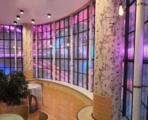 High Quality Curtain Shop Window Glass Led Panels Mesh Full Color Transparent Indoor Advertising Led Display Screen