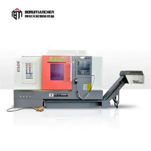 BCK6650 China 4 eixos inclinados cama torno cnc metal torneamento e fresagem máquina cnc