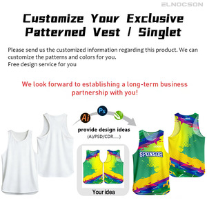 Custom Printing Quick Dry <strong>Mens</strong> and Women Seamless Vest Gym Fitness Sports Tank Top Polyester Marathon Running Singlet - Product Image 2