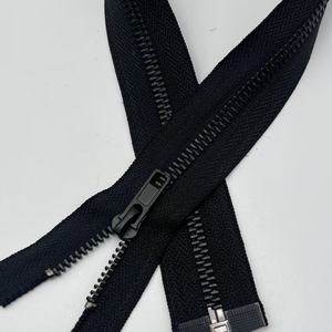 Directo del fabricante Open-End 5 # Black Copper Auto Lock Slider 60cm Zipper Lag-Free Factory Direct Supply - Product Image 2
