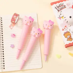 jel kalem hello kitty Suppliers-TOPSTHINK Hello Kitty azaltılmış basınç yaratıcı kalem kırtasiye çocuk karikatür sevimli Hello Kitty nötr jel kalem