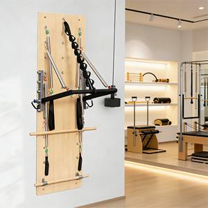 Tour <span class=keywords><strong>de</strong></span> Pilates murale professionnelle, équipement <span class=keywords><strong>de</strong></span> fitness peu encombrant pour la maison et le studio, cadre à résistance réglable - Product Image 4