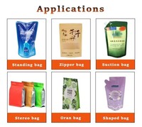 Sachet pochette préfabriqué sachet rotatif confiture de fraises ketchup sauce en pâte de tomate jus de fruits café machines de remplissage de liquide