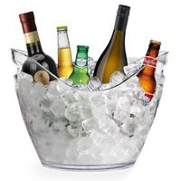 Seau à glace personnalisé nouveau design personnalisé pour les fêtes avec poignées grands seaux à glace seau à bière