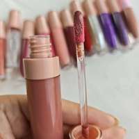 Gloss à lèvres personnalisable, formule minérale végane, liquide, hautement pigmenté, imperméable, hydratant, longue tenue, logo privé, maquillage pour les lèvres