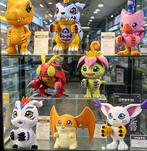 Venta al por mayor de figuras de acción de PVC de 3-4CM de los personajes japoneses <span class=keywords><strong>Agumon</strong></span>, Palmon, Patamon, Piyomon, Pukamon y Gomamon (12+ unidades) - Product Image 3