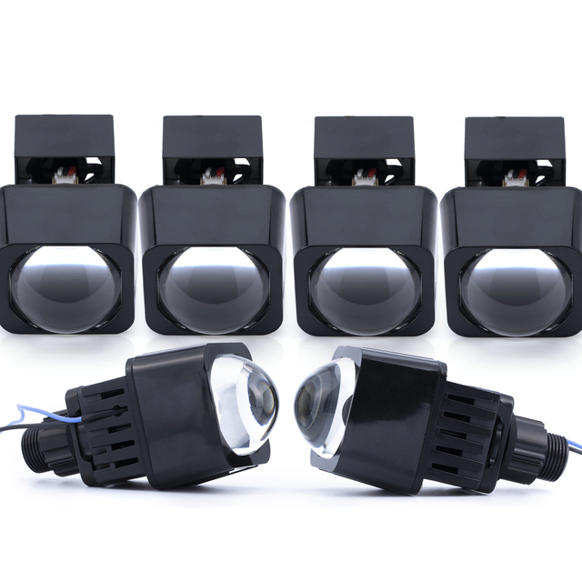 Mini 1.5 Inch Upgrade High Low Beam Car Led matrix Projector Lens Car Headlights