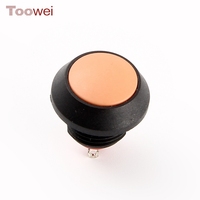 TOOWEI 2026 Nouveau bouton-poussoir rouge 12 mm IP67 sans éclairage personnalisable pour instrumentation