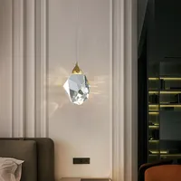 Lustre LED en cristal, luminaires suspendus pour la décoration de la maison, luminaires suspendus pour salle à manger, chambre à coucher, restaurant, bar, abat-jour suspendus