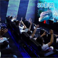 Système de cinéma de réalité virtuelle dynamique hydraulique 5D/7D/9D/12D pour centres commerciaux et parcs