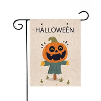 Drapeaux de jardin personnalisés à la mode, impression sur mesure, pour festivals américains, Halloween, Pâques, Noël, avec votre propre design