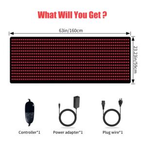 Azure 160cm 180cm per terapia del corpo intero tappetino per grandi dimensioni doppio Chip 660 850nm materasso a luce rossa a infrarossi per alleviare il dolore - Product Image 5