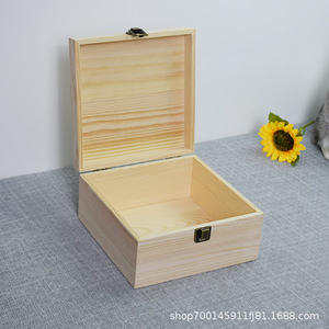 Wooden Jewelry <b>Storage</b> <b>Box</b> Square Flip Top <b>Lockable</b> Gift Wedding Favor <b>Box</b> Custom Made 1-3L General Packaging F-09 - Product Image 5